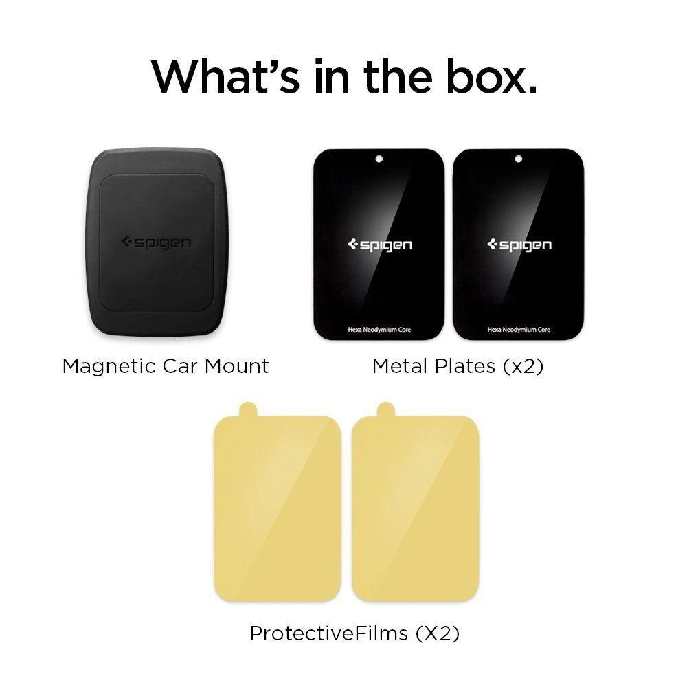 Spigen H12 phone holder for car air vent magnetic - blackeng