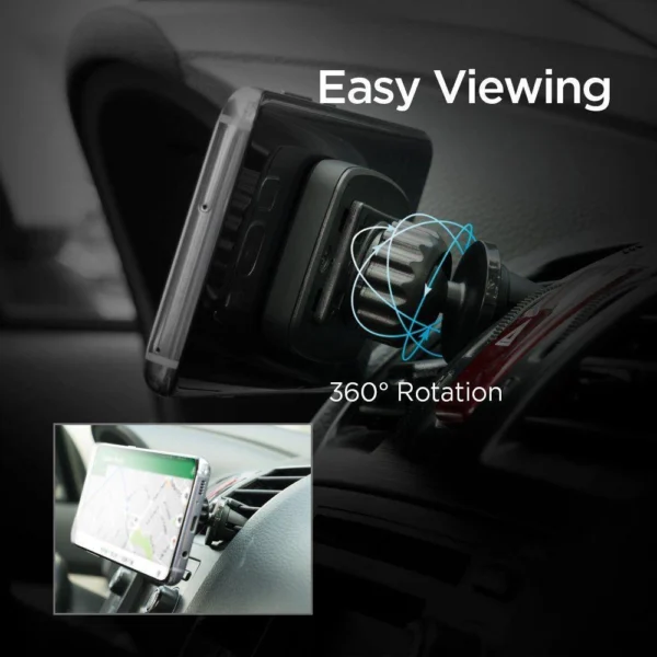 Spigen H12 phone holder for car air vent magnetic - blackeng