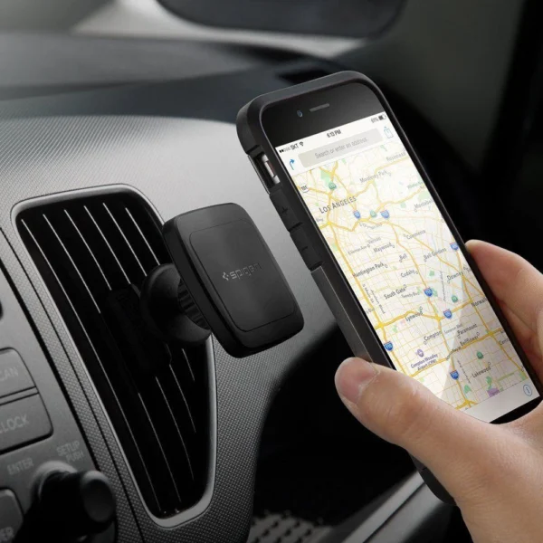 Spigen H12 phone holder for car air vent magnetic - blackeng