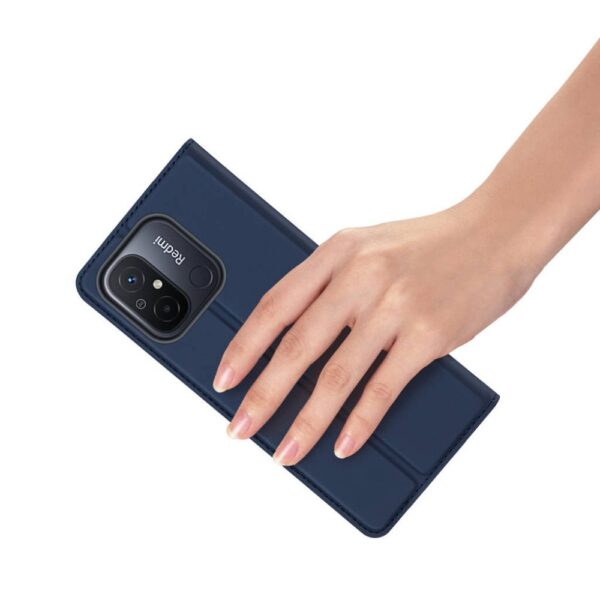 DUX DUCIS wallet case SKIN PRO for REDMI 12C blue