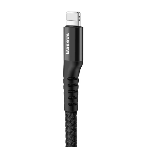 Baseus Fish Eye spring USB-A / Lightning 2A cable 1m - blackeng