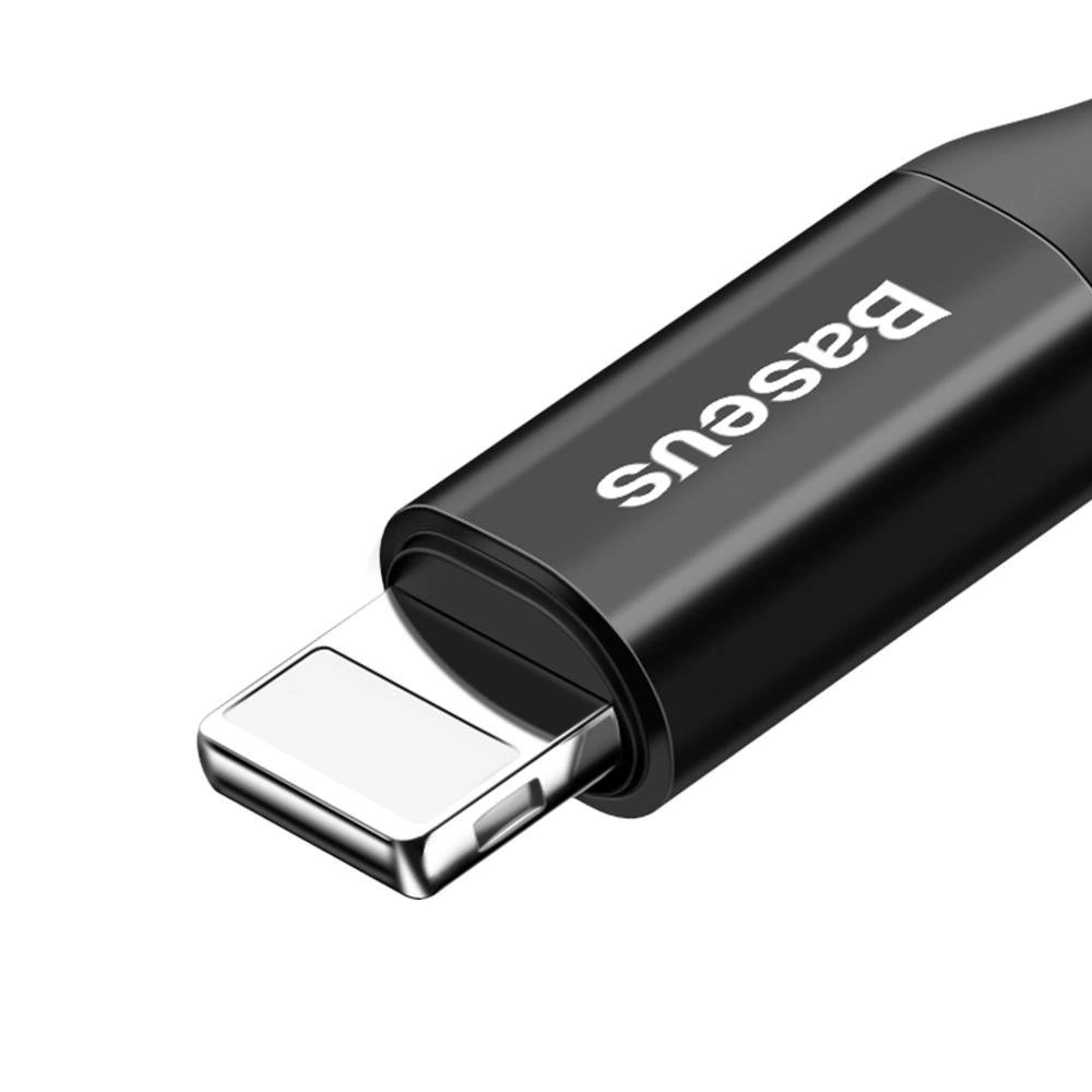 Baseus Fish Eye spring USB-A / Lightning 2A cable 1m - blackeng