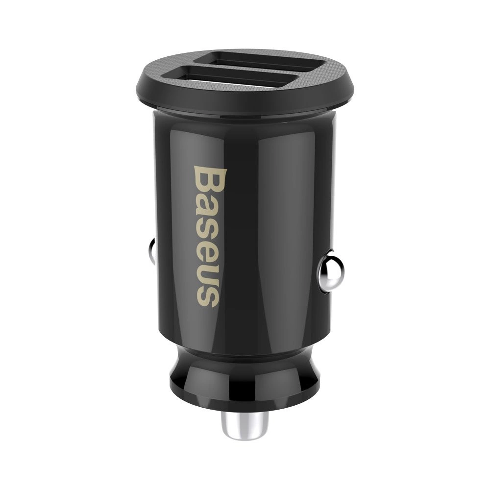 Baseus Grain Car Charger CCALL-ML01 mini charger 2x USB-A 3.1A - blackeng