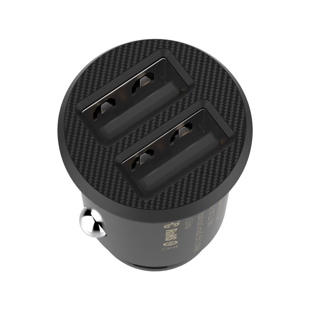 Baseus Grain Car Charger CCALL-ML01 mini charger 2x USB-A 3.1A - blackeng