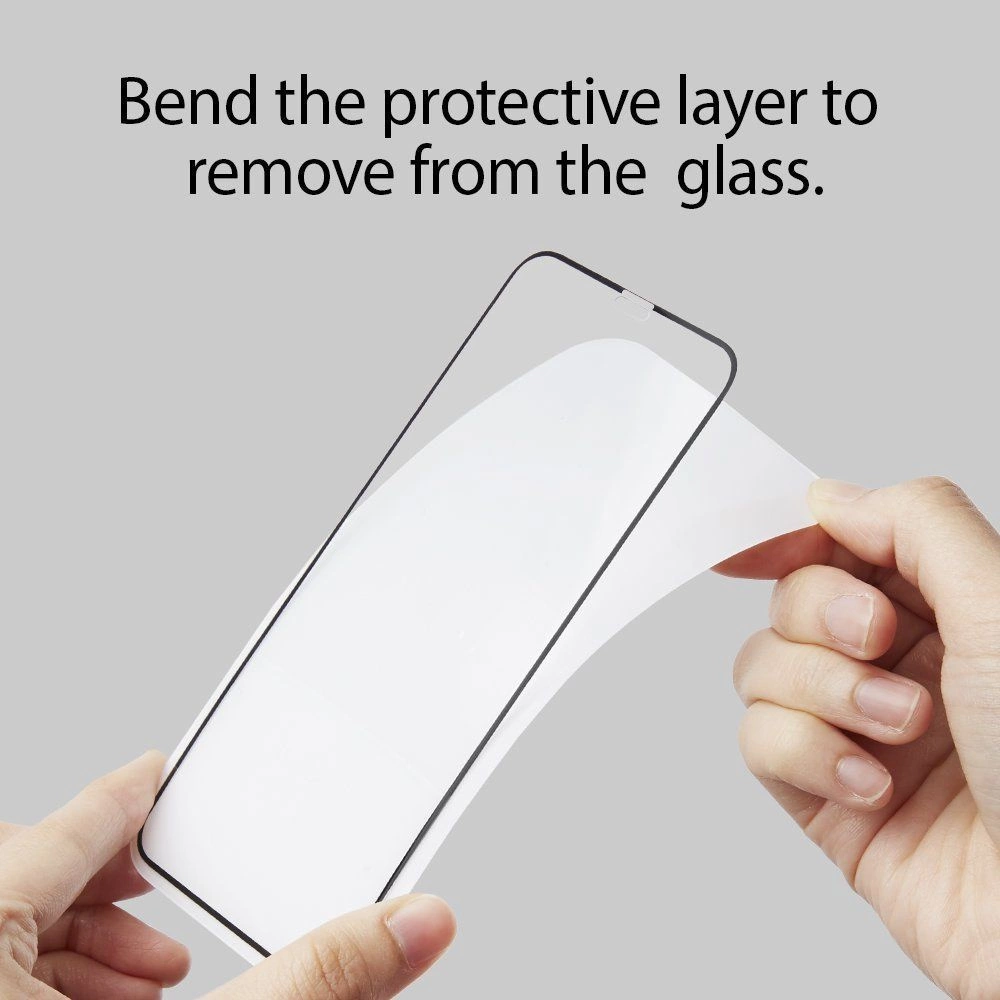 Spigen Glass FC Tempered Glass with Black Frame for iPhone X / XS / 11 Proeng