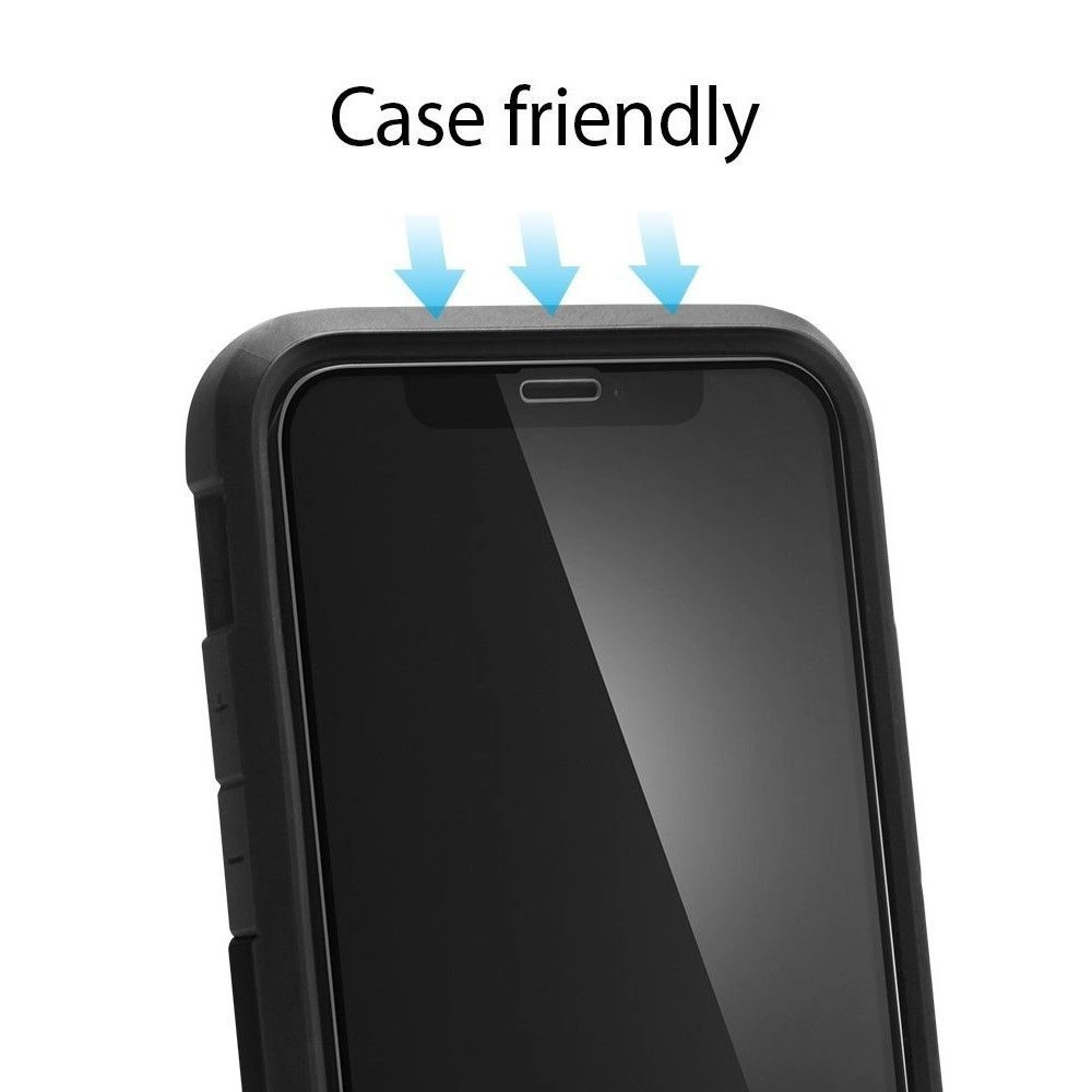Spigen Glass FC Tempered Glass with Black Frame for iPhone X / XS / 11 Proeng