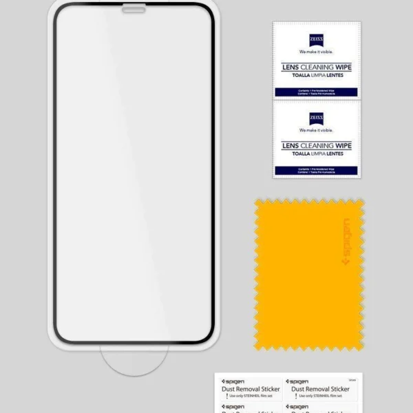 Spigen Glass FC Tempered Glass with Black Frame for iPhone X / XS / 11 Proeng