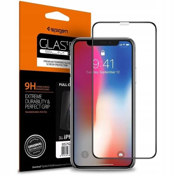 Spigen Glass FC Tempered Glass for iPhone 11 / XR - Blackeng
