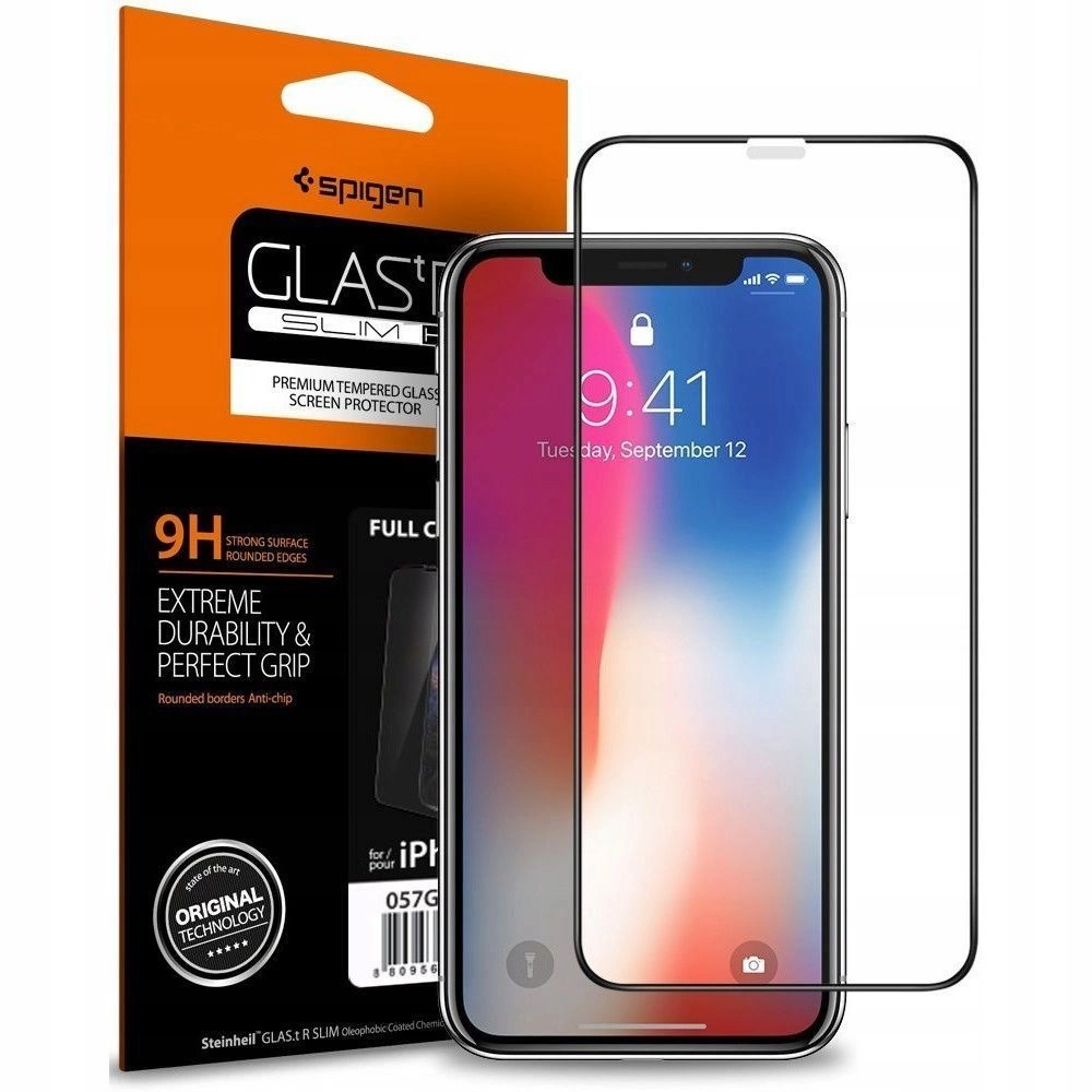 Spigen Glass FC Tempered Glass for iPhone 11 / XR - Blackeng