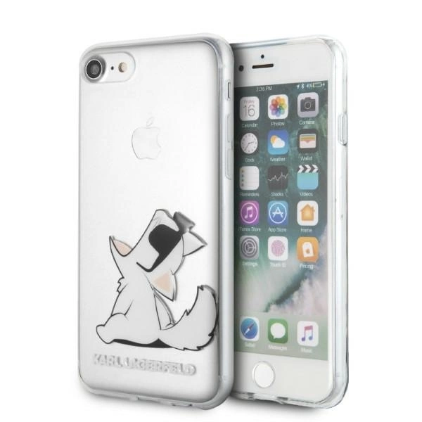 Karl Lagerfeld KLHCI8CFNRC iPhone 7/8 SE 2020 / SE 2022 hardcase transparent Choupette Funeng