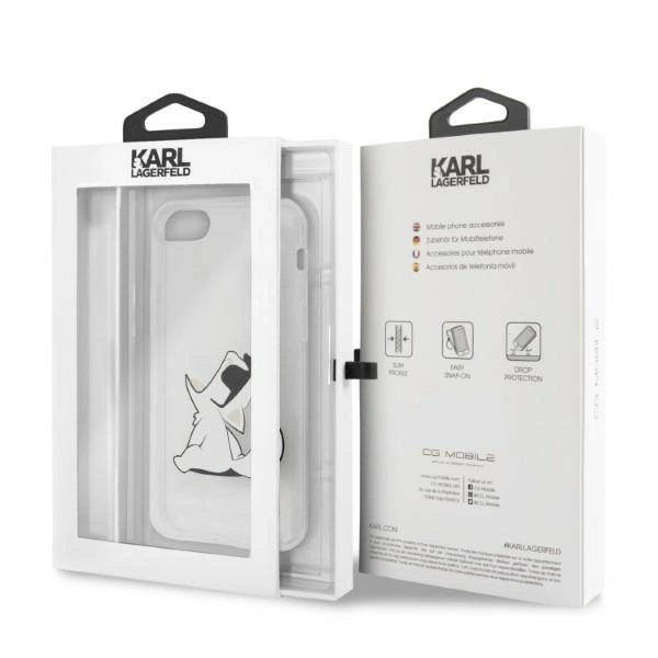 Karl Lagerfeld KLHCI8CFNRC iPhone 7/8 SE 2020 / SE 2022 hardcase transparent Choupette Funeng