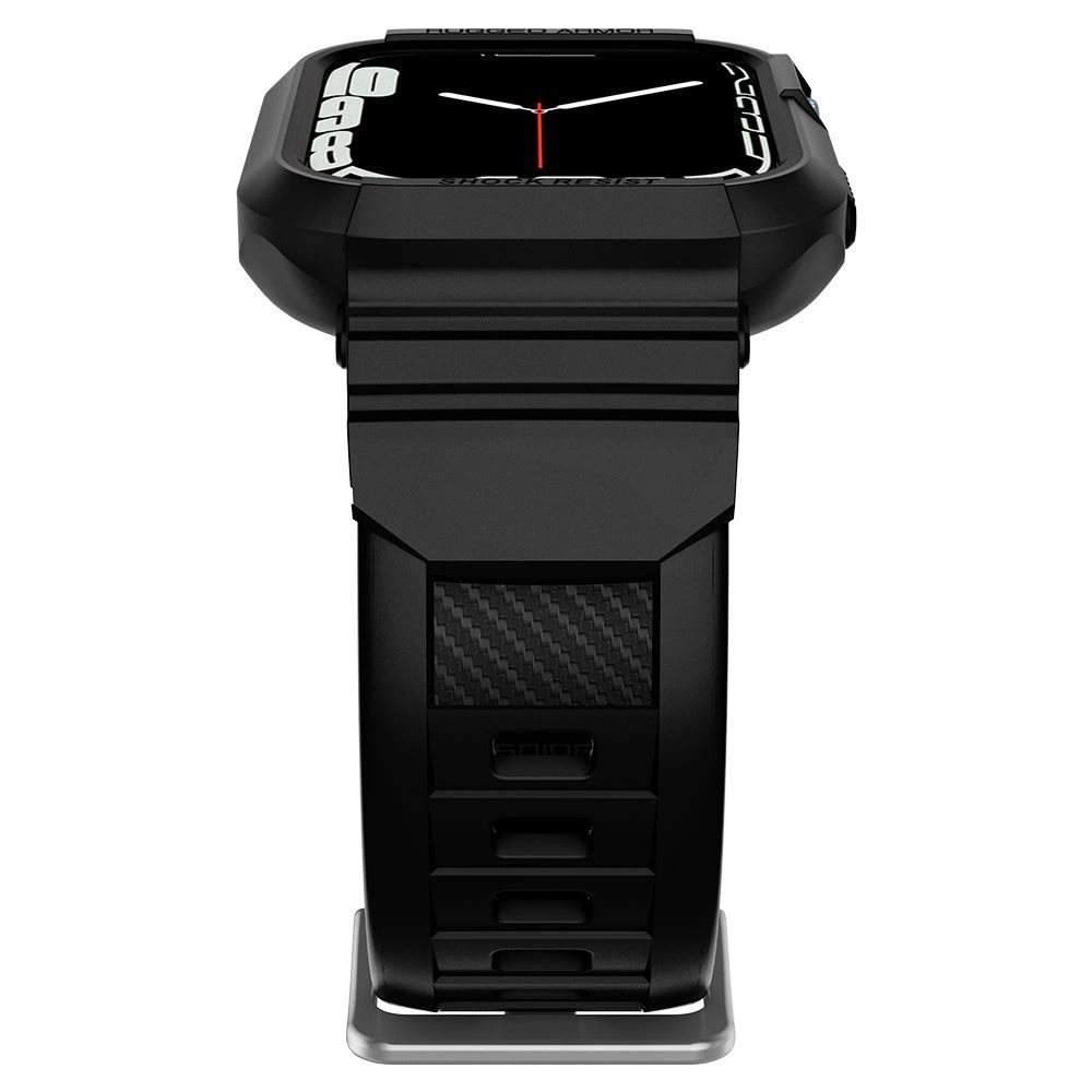Spigen Rugged Armor Pro Case with Strap for Apple Watch 4 / 5 / 6 / 7 / 8 / SE (44/45 mm) - Blackeng