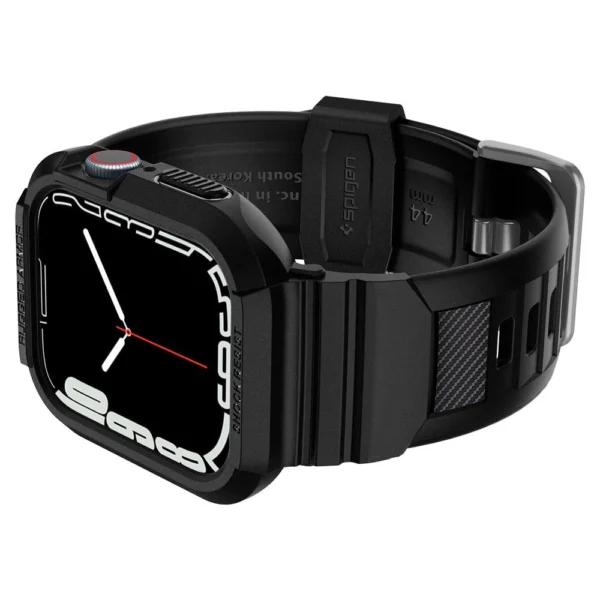 Spigen Rugged Armor Pro Case with Strap for Apple Watch 4 / 5 / 6 / 7 / 8 / SE (44/45 mm) - Blackeng