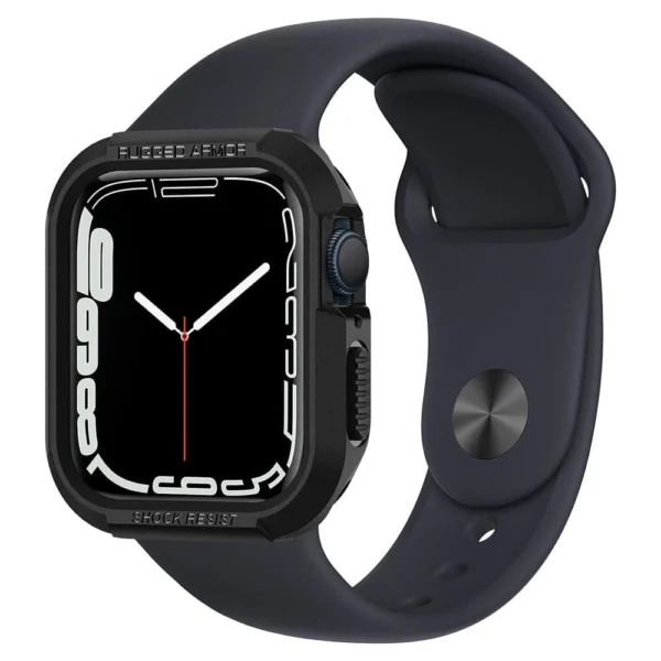 Spigen Rugged Armor Case for Apple Watch 4 / 5 / 6 / 7 / 8 / SE (44/45 mm) - Blackeng