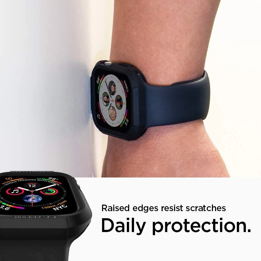 Spigen Rugged Armor Case for Apple Watch 4 / 5 / 6 / 7 / 8 / SE (44/45 mm) - Blackeng