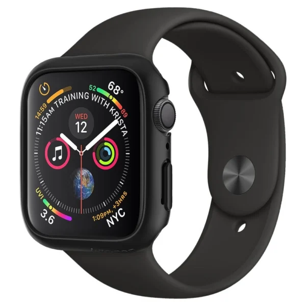 Spigen Thin Fit Case for Apple Watch 4/5/6/SE (44mm) - Blackeng
