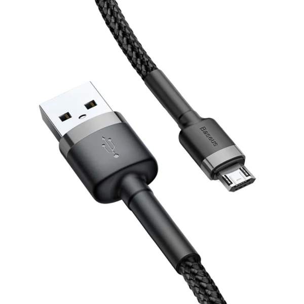 Baseus Cafule Cable CAMKLF-AG1 USB-A / micro USB 2.4A 0.5 m - black-grayeng
