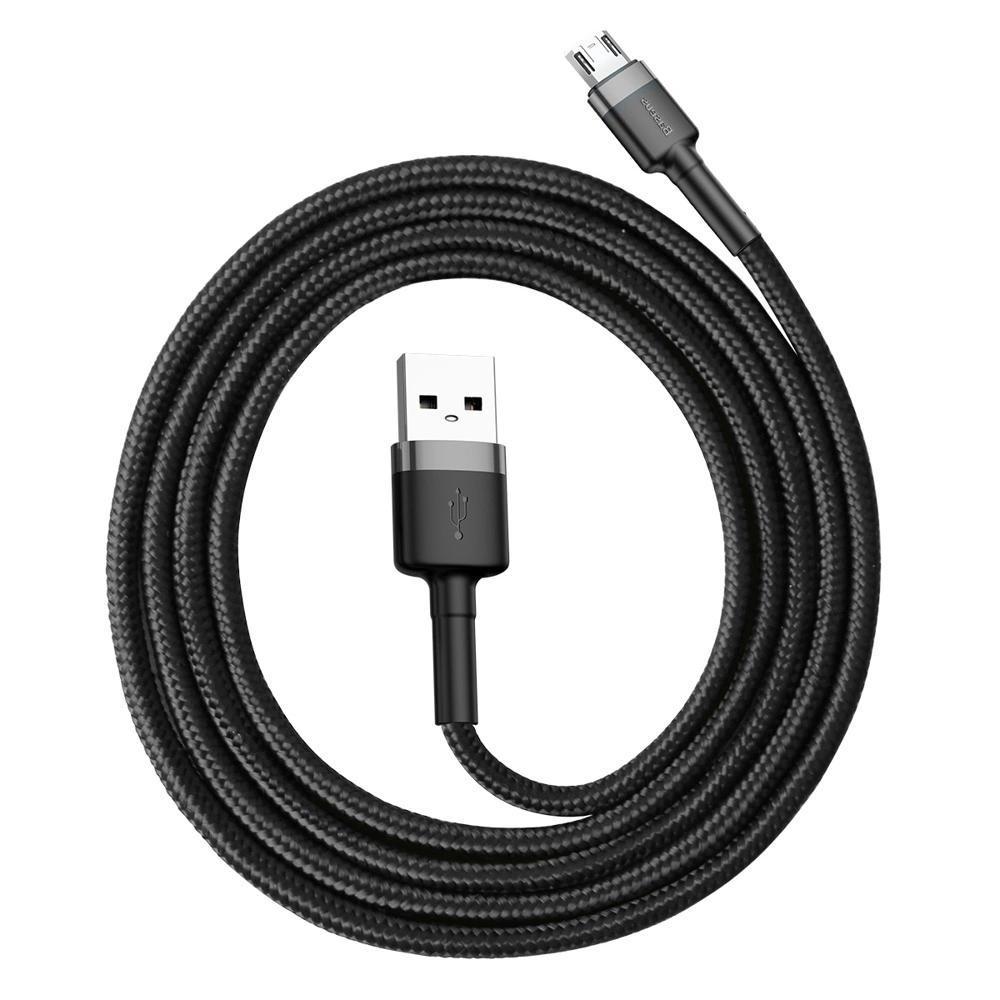 Baseus Cafule Cable CAMKLF-BG1 USB-A / micro USB 2.4A 1 m - black-grayeng