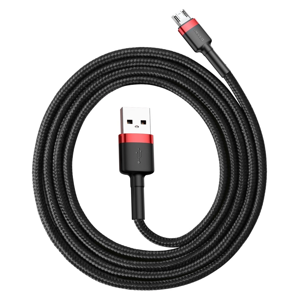 Baseus Cafule Cable CAMKLF-B91 USB-A / micro USB 2.4A 1 m - black and redeng