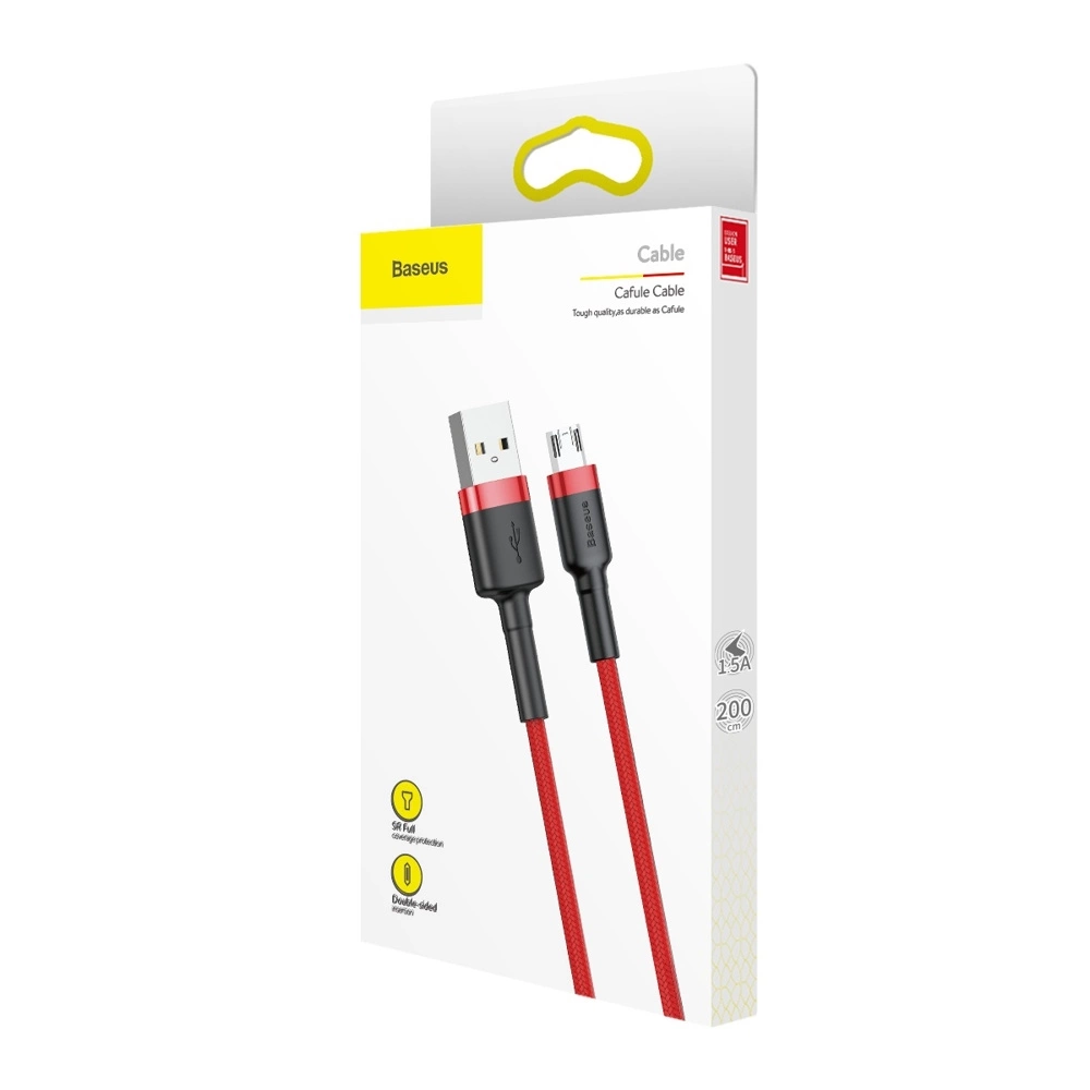 Baseus Cafule Cable CAMKLF-C09 USB-A / micro USB 1.5A 2 m - redeng