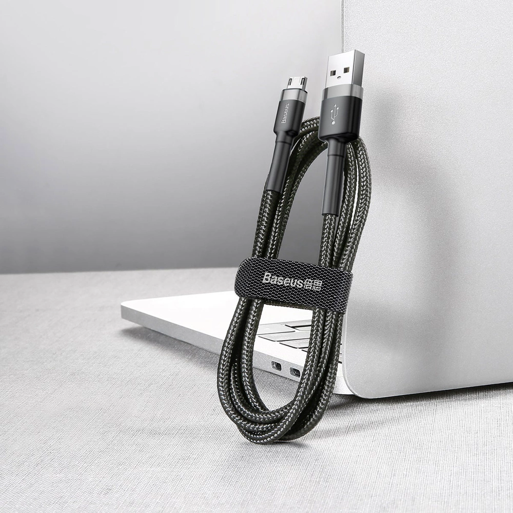 Baseus Cafule Cable CAMKLF-CG1 USB-A / micro USB 1.5A 2 m - black-grayeng