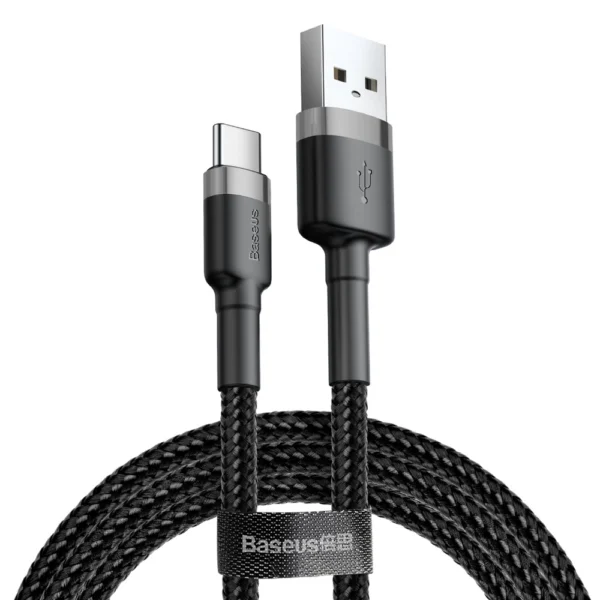 Baseus Cafule USB-A / USB-C QC 3.0 3A cable 0.5 m - black-grayeng