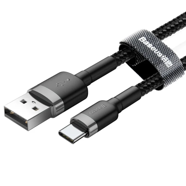 Baseus Cafule USB-A / USB-C QC 3.0 3A cable 0.5 m - black-grayeng