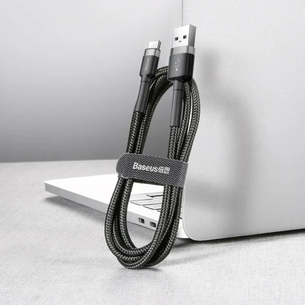 Baseus Cafule USB-A / USB-C QC 3.0 3A cable 0.5 m - black-grayeng