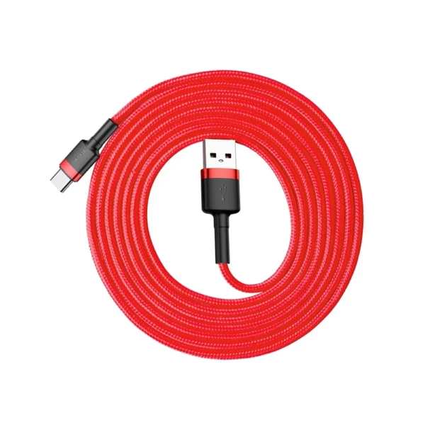 Baseus Cafule Cable durable nylon cable USB / USB-C QC3.0 2A 2M red (CATKLF-C09)eng