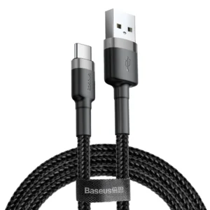 Baseus Cafule Cable durable nylon cable USB / USB-C QC3.0 2A 2M black-gray (CATKLF-CG1)eng