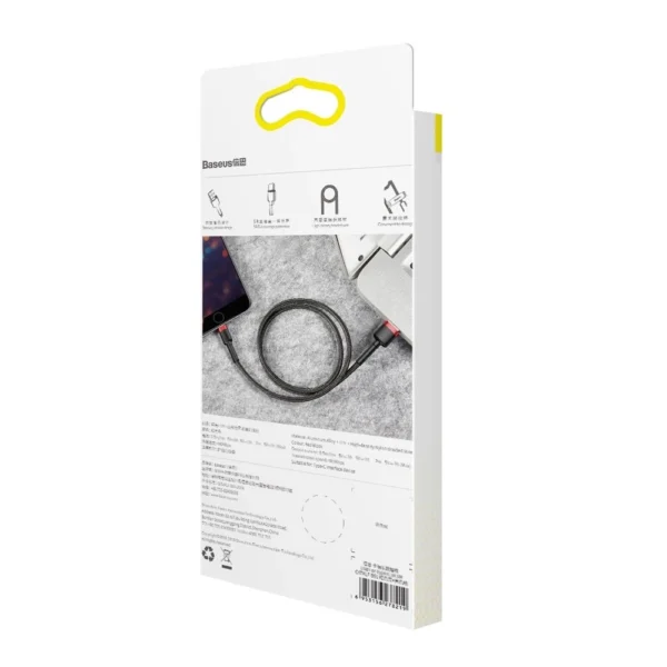 Baseus Cafule USB-A / Lightning 2.4A QC 3.0 cable 0.5 m - black and redeng