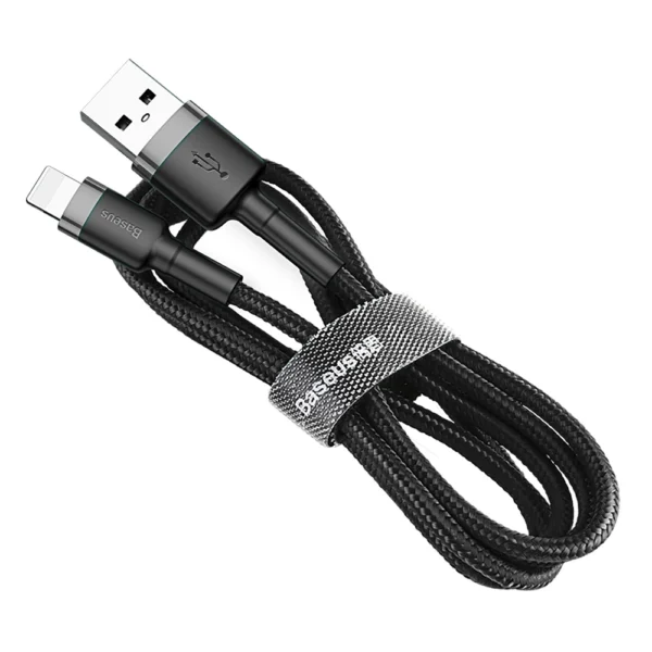 Baseus Cafule USB-A / Lightning 2.4A QC 3.0 cable 1 m - black-grayeng