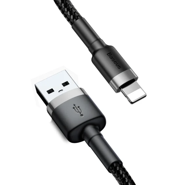 Baseus Cafule USB-A / Lightning 2.4A QC 3.0 cable 1 m - black-grayeng