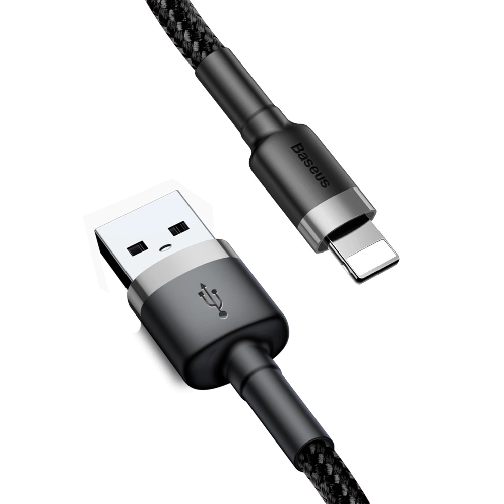 Baseus Cafule USB-A / Lightning 2.4A QC 3.0 cable 1 m - black-grayeng