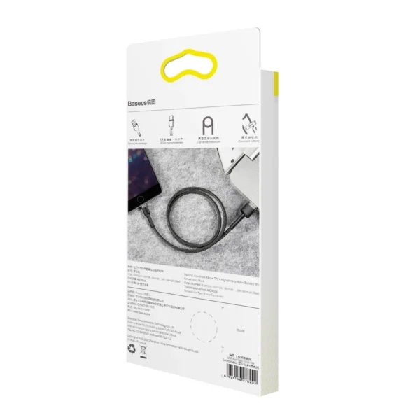 Baseus Cafule USB-A / Lightning 2.4A QC 3.0 cable 1 m - black-grayeng