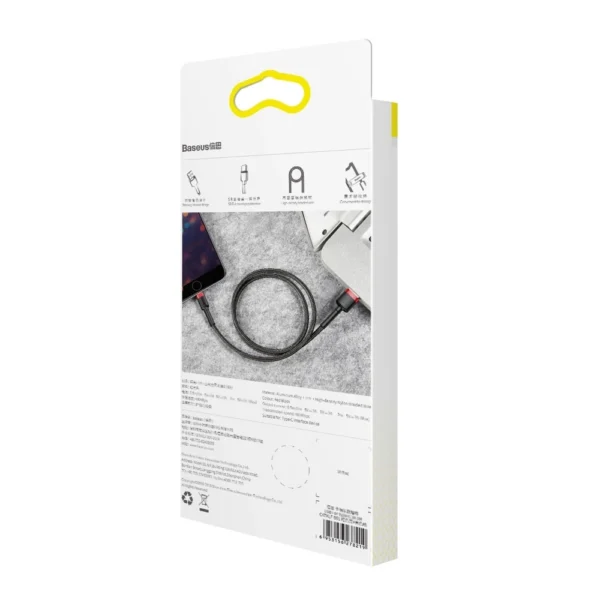 Baseus Cafule USB-A / Lightning 2.4A QC 3.0 cable 1 m - black and redeng