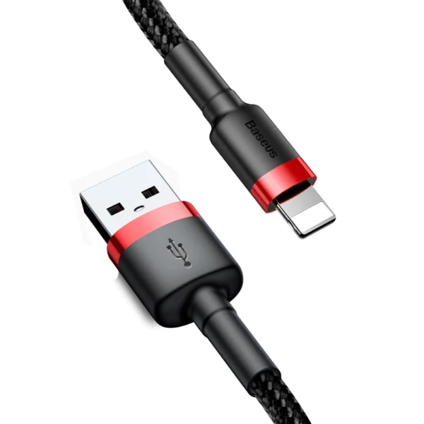 Baseus Cafule USB-A / Lightning 2.4A QC 3.0 cable 1 m - black and redeng