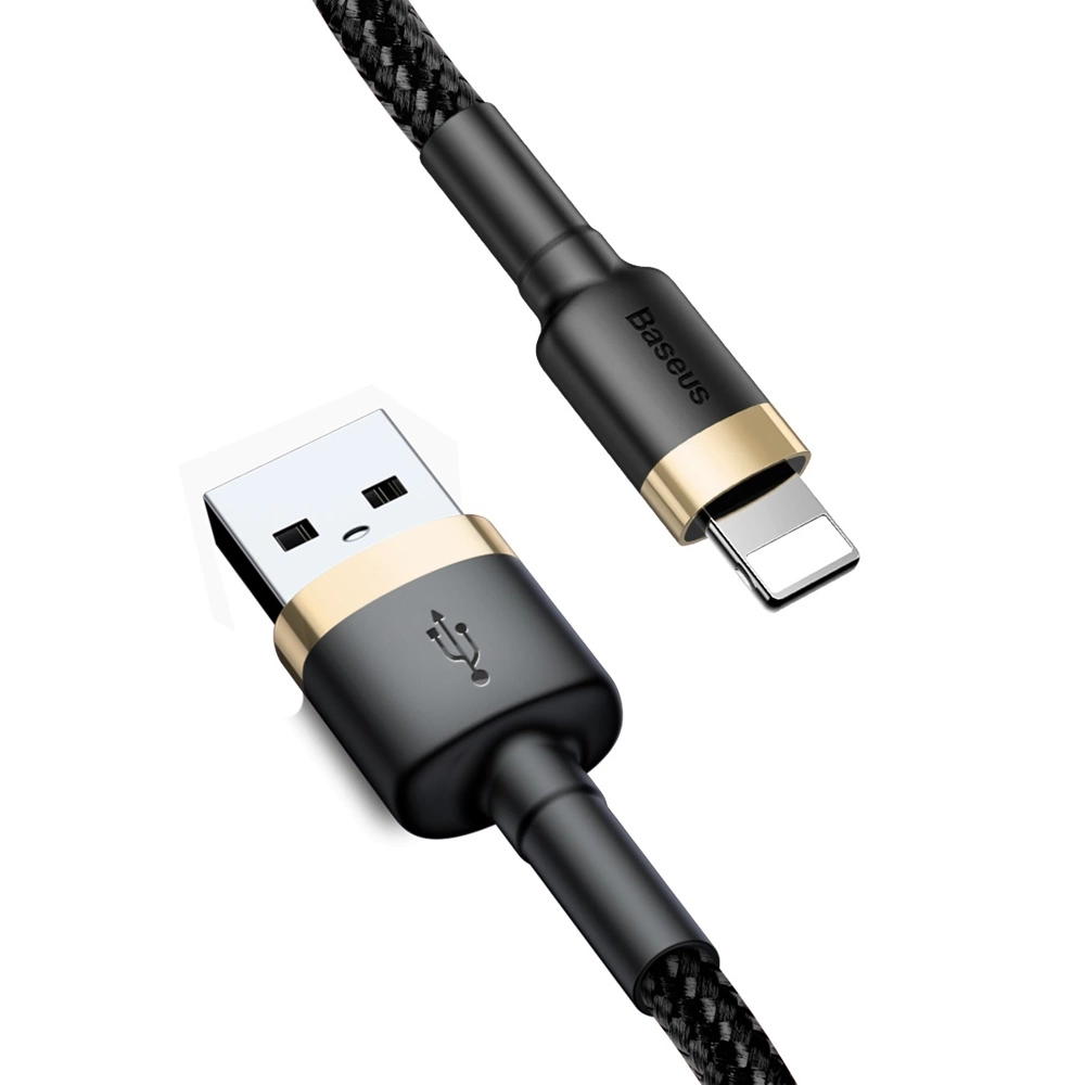 Baseus Cafule USB-A / Lightning 2.4A QC 3.0 cable 1 m - black and goldeng