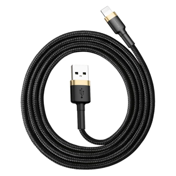 Baseus Cafule USB-A / Lightning 2.4A QC 3.0 cable 1 m - black and goldeng
