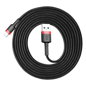 Baseus Cafule USB-A / Lightning 1.5A QC 3.0 cable 2 m - black and redeng
