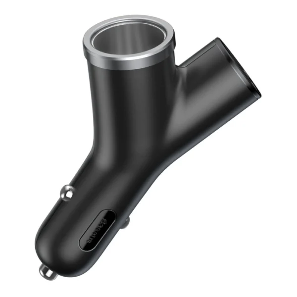 Baseus Y Type Car Charger car charger 2x USB + cigarette lighter socket 3.4A black (CCALL-YX01)eng