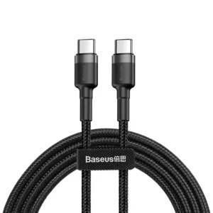 Baseus CATKLF-GG1 USB-C - USB-C PD QC cable 60W 3A 480Mb/s 1m - black and grayeng