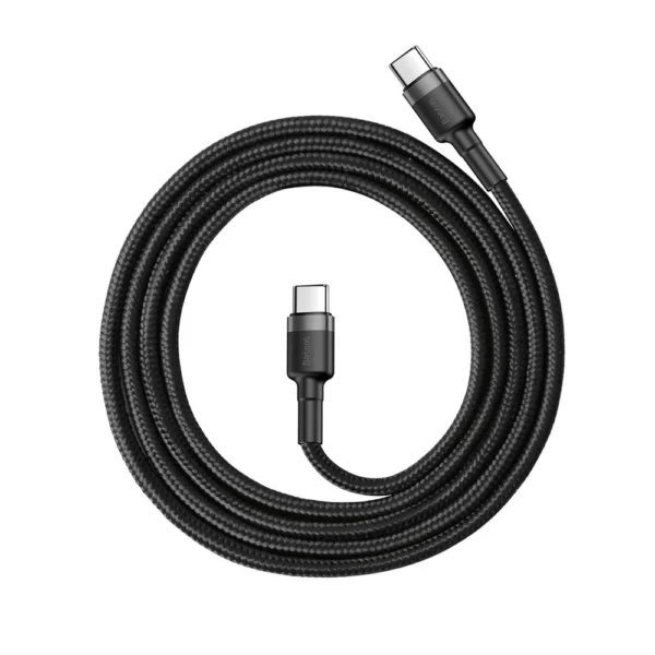 Baseus CATKLF-GG1 USB-C - USB-C PD QC cable 60W 3A 480Mb/s 1m - black and grayeng