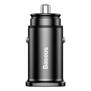 Baseus Square smart car charger 2x USB QC3.0 Quick Charge 3.0 SCP AFC 30W black (CCALL-DS01)eng