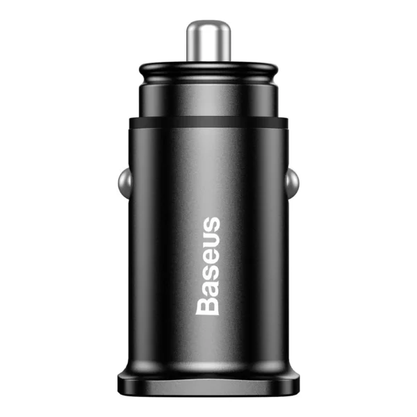 Baseus Square smart car charger 2x USB QC3.0 Quick Charge 3.0 SCP AFC 30W black (CCALL-DS01)eng