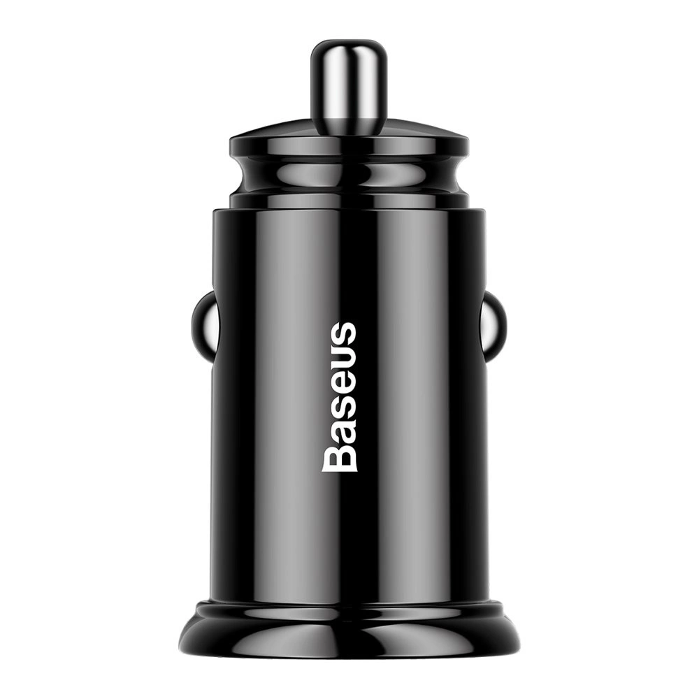 Baseus Circular smart car charger 2x USB QC3.0 Quick Charge 3.0 SCP AFC 30W black (CCALL-YD01)eng