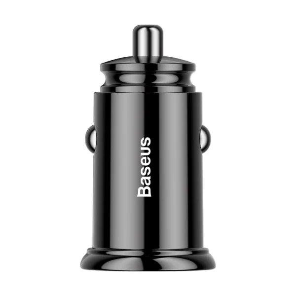 Baseus Circular PPS smart car charger with USB Quick Charge 4.0 QC 4.0 and USB-C PD 3.0 SCP ports black (CCALL-YS01)eng