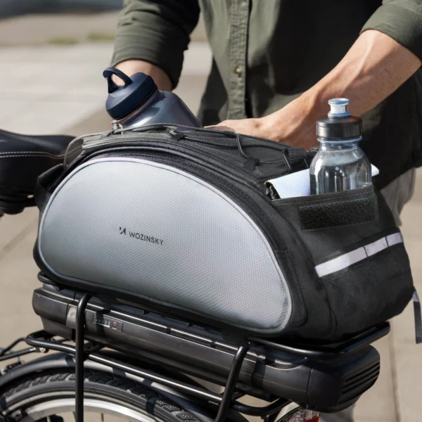 Wozinsky bike carrier bag with shoulder strap 13l black (WBB1BK)eng