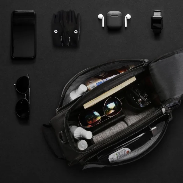 Wozinsky bike carrier bag with shoulder strap 13l black (WBB1BK)eng