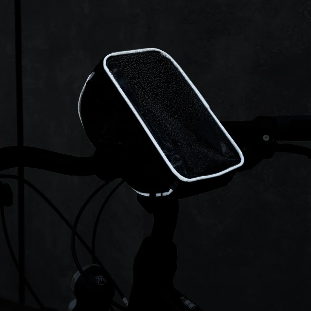 Wozinsky Bike Handlebar Bag Bike Phone Case for 6.5 inch 0.9l Black (WBB4BK)eng